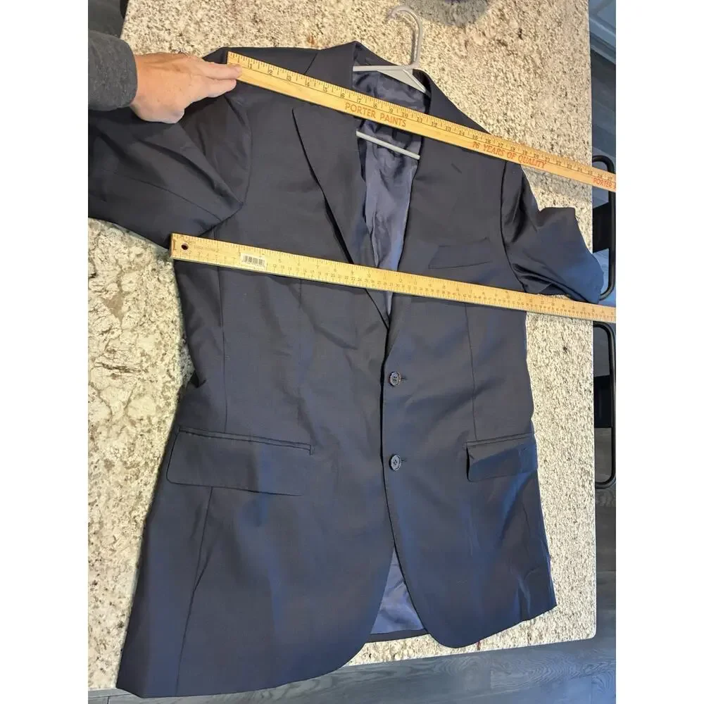 Suitsupply Blazer Mens 44 Navy Lazio Wool Super 110s VBC Fabric Italy P2778LAI